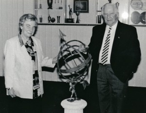 Alice og Herluf Hansen i 1995 ved deres afskedsfest holdt af AFF.